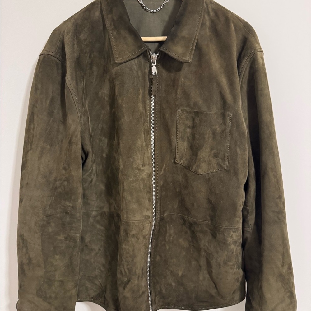 Suede Jacket Olive